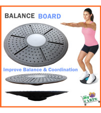 NEW Wobble Balance Board Core Strength Fitness Rehab Yoga Pilates Disc Home Gym